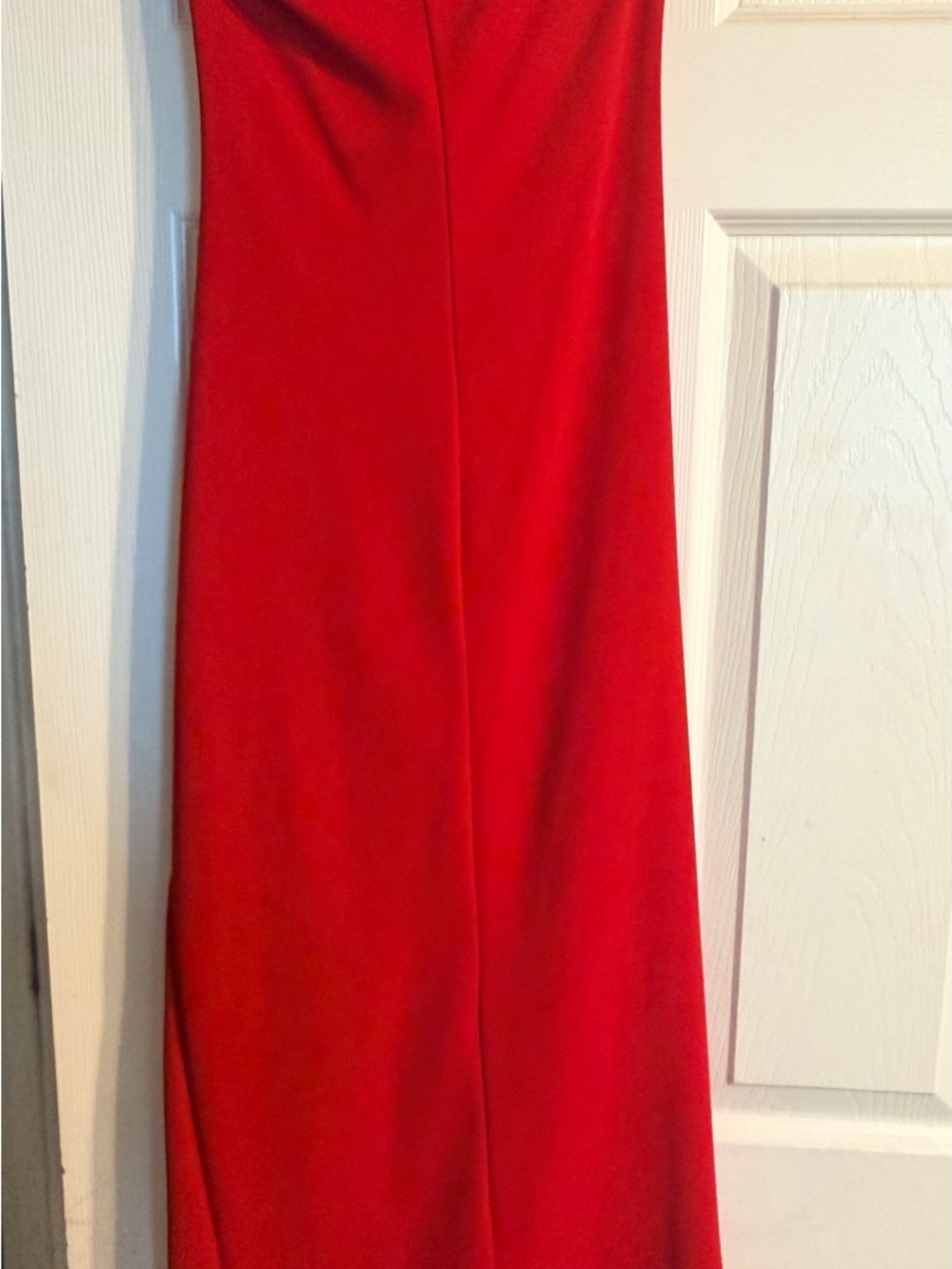 Red Ruffle Ruched Midi Skirt - Women's - Picture 3 of 3
